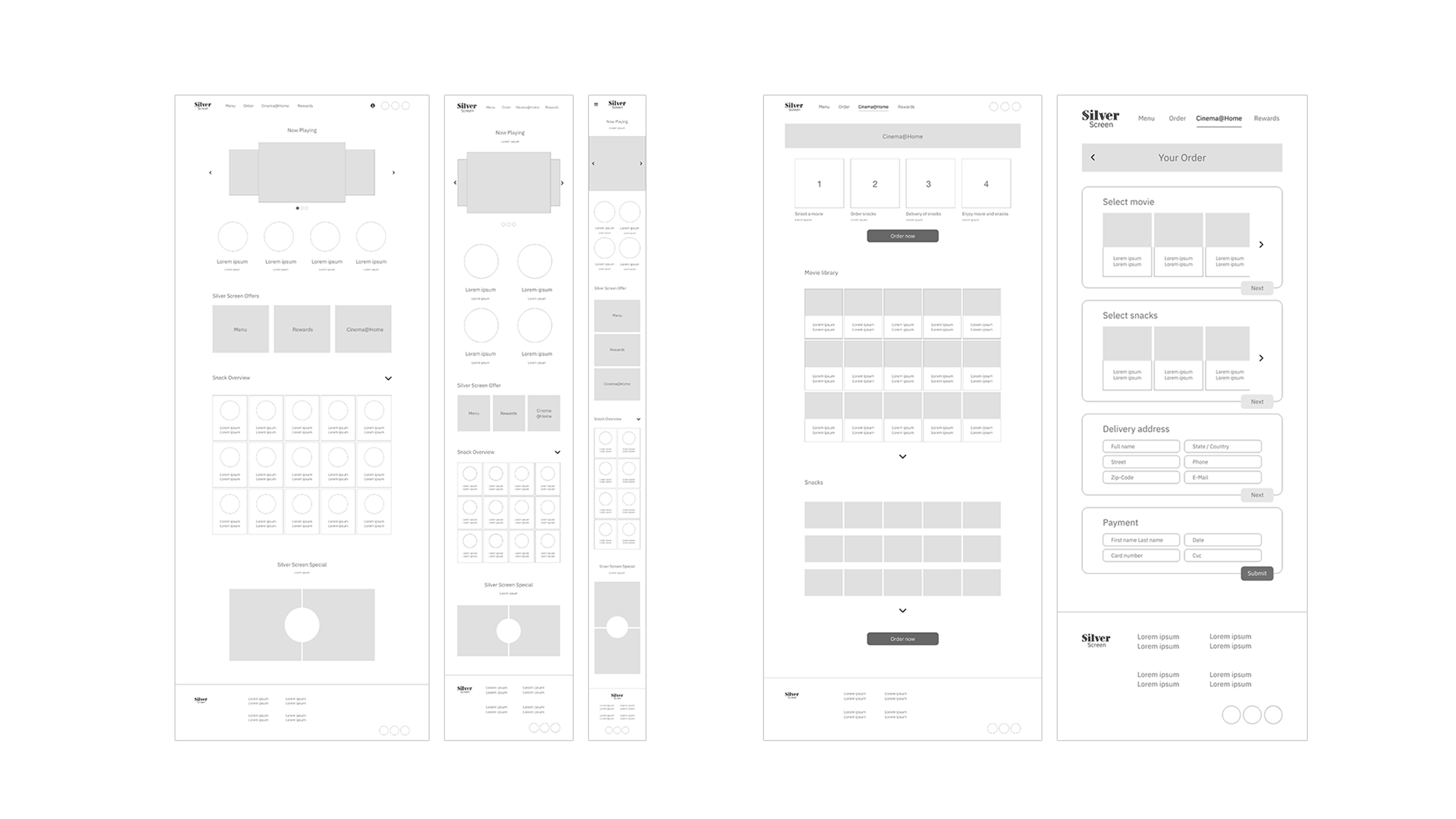 low fidelity wireframes